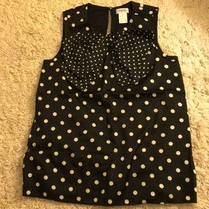 Sonia Rykiel polka dot sleeveless cotton top NEW